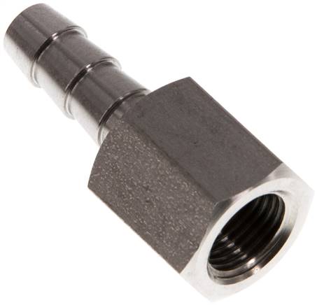 Aufschraub-Schlauchtülle G 1/8"-6 (1/4")mm, 1.4571