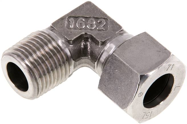 Winkel-Schneidringverschraub. R 1/2"-15 L (M22x1,5), 1.4571