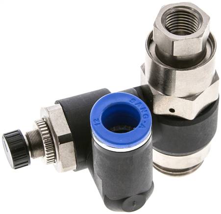 Drosselrückschlagventil G 1/2"-12mm, entsperrbares Rückschlagventil