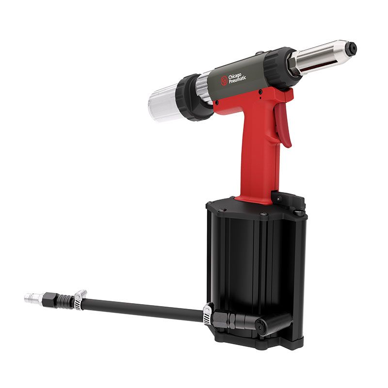 Chicago Pneumatic Druckluft Nietpistole, Stahl-Blindniete bis zu 6,4 mm und BULB-Niete bis zu 7,8 mm
