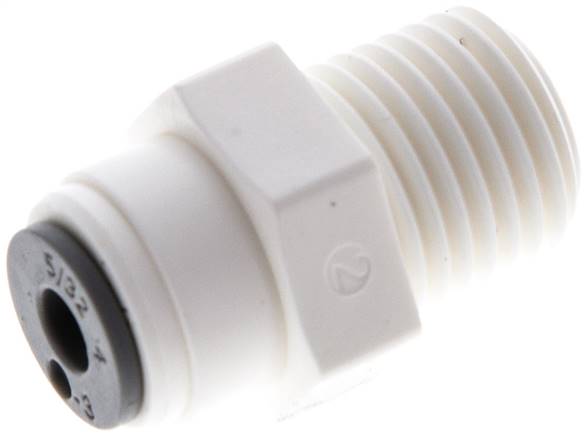 Gerader Steckanschluss R 1/4"-5/32" (3,97 mm), IQS-LE (EPDM-Dichtung)