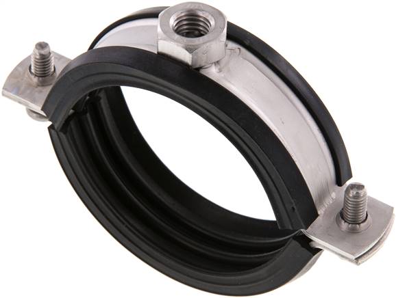 Rohrschelle, 64 - 67mm, 1.4404, mit Einlage, RS 67 G ES