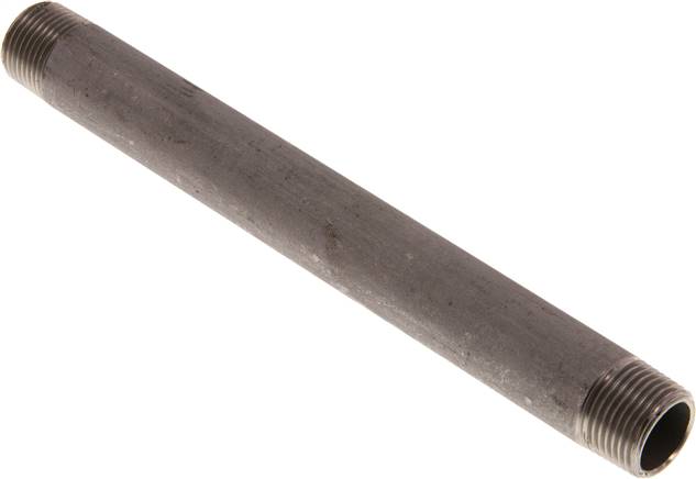 Rohrdoppelnippel R 3/8"-150mm, 1.4571