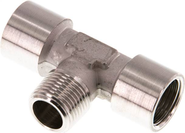 T-Einschraubstück G 3/8"(IG)-R 3/8"(AG), 1.4404