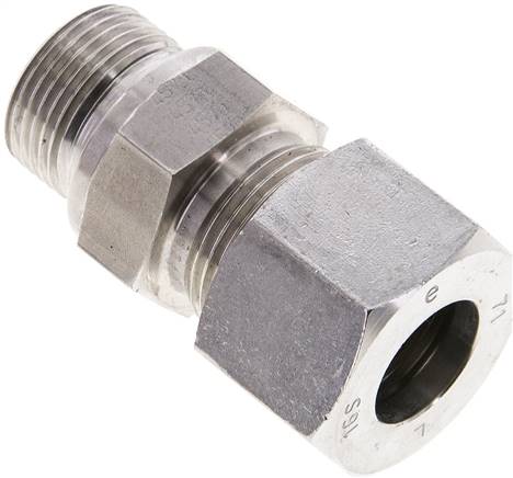 Gerade Schneidringverschr. M 22x1,5-16 S (M24x1,5), 1.4571, Dichtung FKM