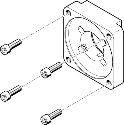 FESTO EAMF-A-48A-100A (558020) Motorflansch