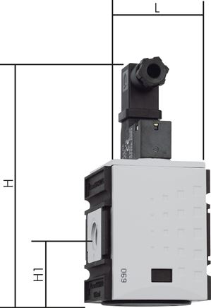 FUTURA 3/2-Wege Magnetventil (NC), G 3/8", 24 V DC, Futura 1