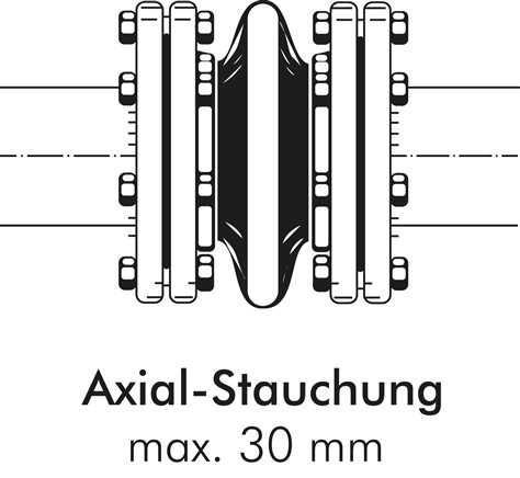 Kompensator, DN40, R 1-1/2" (AG)-R 1-1/2" (AG), EPDM