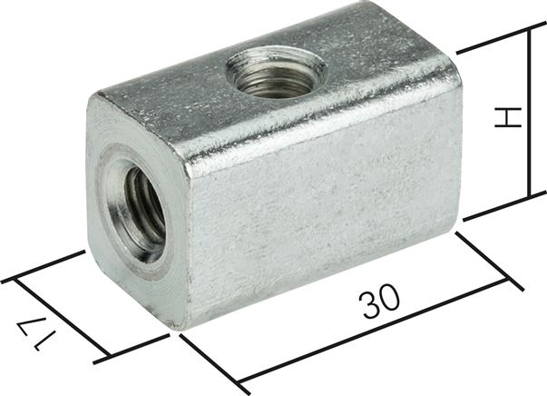 Universalwürfel für Rohrschellen M 10