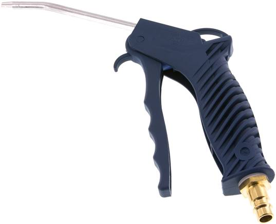 Kunststoff Ausblaspistole mit Verlängerungsrohr, mit Kupplungsstecker 7,2mm