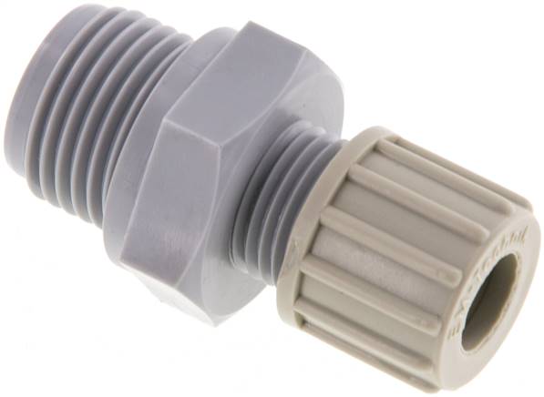 Gerade Verschraubung G 1/2"-10x8mm, PA