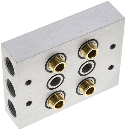 P-R-S-Leiste inkl. Hohlschrauben und Dichtungen für Ventilbaureihe M07 / P07 R 143/2