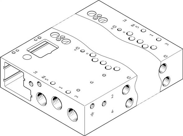 FESTO VABM-L1-14W-G14-20-M-GR (573937) Anschlussleiste