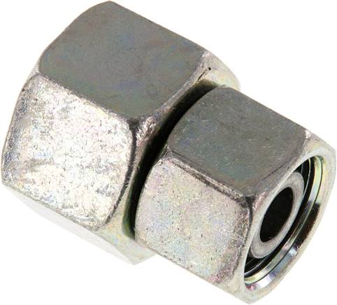 Gerader Verbinder 20 S-16 S, Stahl verzinkt, mit Dichtkegel und O-Ring