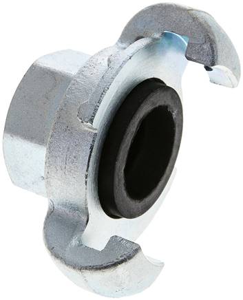 Kompressorkupplung Rp 1/2"(IG), Stahl verzinkt, Dichtung NBR