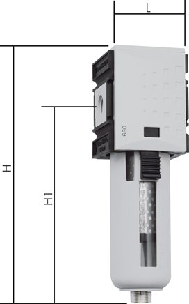 FUTURA Aktivkohlefilter G 3/8", Futura 2