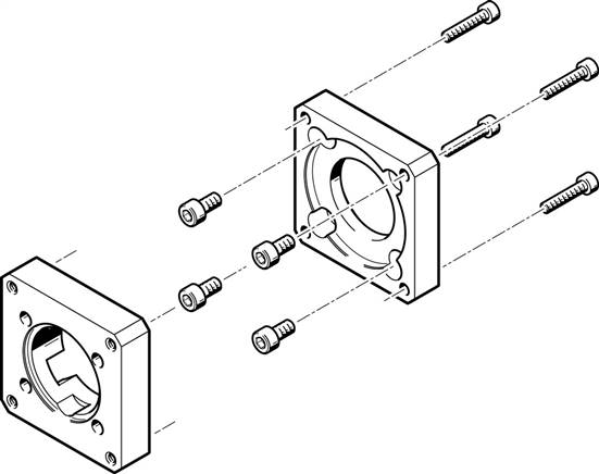 FESTO EAMF-A-38A-60G/H (558017) Motorflansch