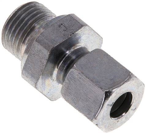 Gerade Schneidringverschr. M 16x1,5-8 L (M14x1,5), Stahl verzinkt