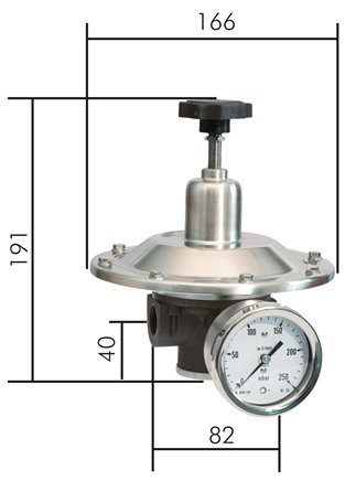 Präzisions-Druckminderer G 1/2", 5 - 45 mbar