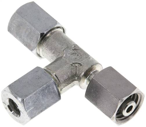 Einstellb. L-Schneidringverschraubung 6 L (M12x1,5), Stahl verzinkt
