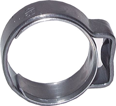 1-Ohr-Schlauchschelle 13,9 - 16,1mm, Edelstahl