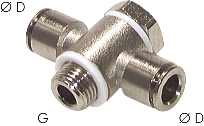 T-Steckanschluss, Hohlschrau. G 1/8"-8mm, Baureihe CV