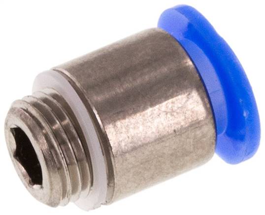 Gerader Steckanschluss M 8x0,75-6mm, Mini m. Innensechskt