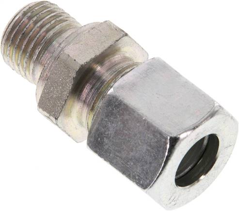 Gerade Schneidringverschr. G 1/4"-10 L (M16x1,5), Stahl verzinkt