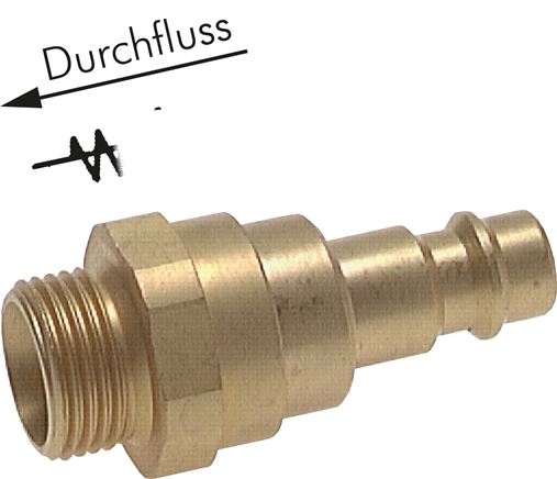 Kupplungsstecker (NW7,2) G 1/4"(AG) mit Rückschlagventil