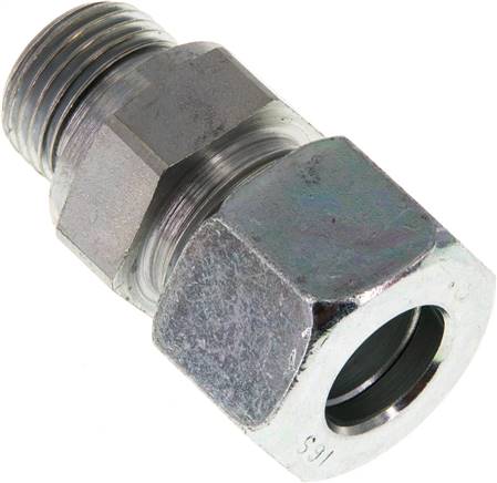 Gerade Schneidringverschr. G 1/2"-16 S (M24x1,5), Stahl verzinkt, Dichtung FKM