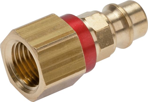 Kupplungsstecker (NW7,2) G 1/4"(IG), grün, Kreis Ø 12,5 mm
