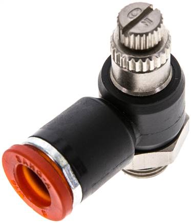 Winkel-Drosselrückschlagventil G 1/8"-8mm,zuluftregelnd