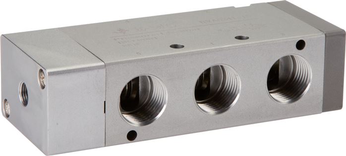 5/2-Wege Pneumatikventil, Federrückstellung, G 1/2" (Pilot G 1/8")