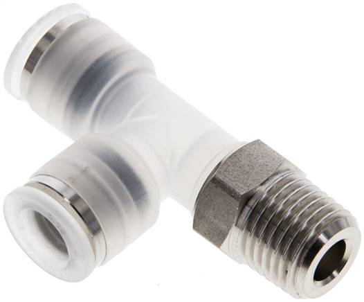 LE-Steckanschluss R 1/4"-8mm, IQS-PP, Polypropylen mit Edelstahl-Gewinde