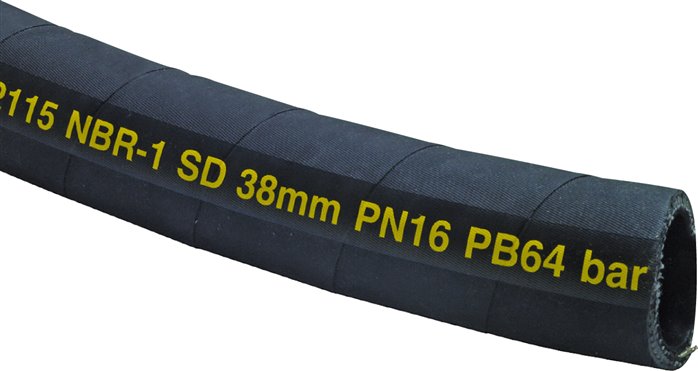 NBR-Tankwagenschlauch EN12115 25 (1")x37mm, Stahlspirale