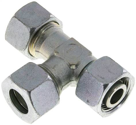 Einstellb. L-Schneidringverschraubung 15 L (M22x1,5), Stahl verzinkt