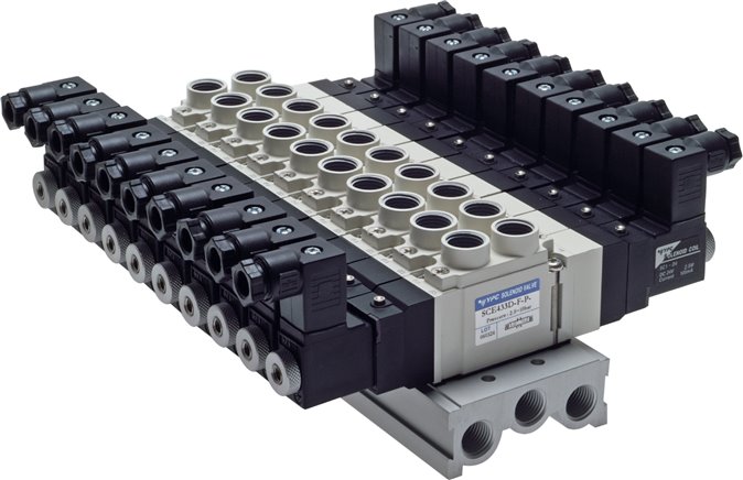 Reihenleiste (10-fach) für SC/SCE400 (5/2 und 5/3-Wege)
