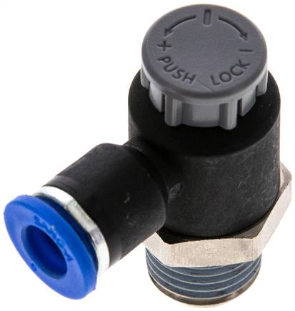 Kompakt-Drosselventil R 1/4"-6mm,abluftregelnd (Standard)