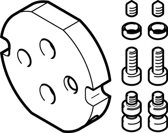 FESTO DHAA-G-Q11-16-B1-10 (2190504) Adapterbausatz