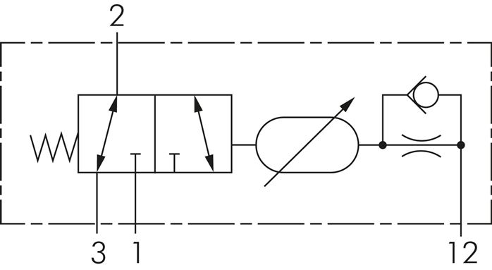 3/2-Wege Zeitventil, 0,25 - 5,0 Sekunden, M 5
