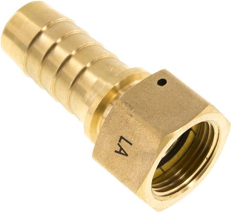 Schlauchtülle, DIN EN 14423 G 1"-25x40mm, Messing