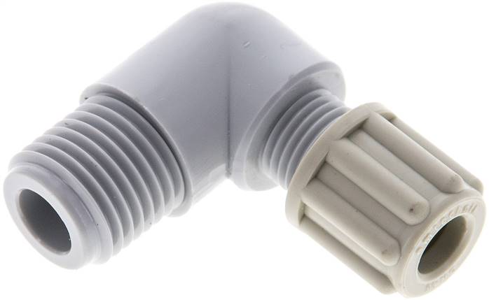 Winkel-Verschraubung G 1/4"-6x4mm, PA