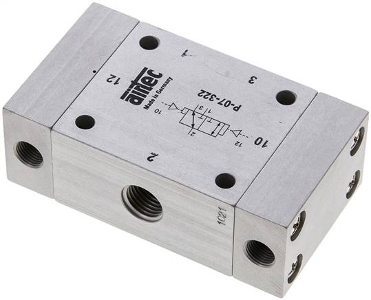 3/2-Wege Pneumatikimpulsventil, G 1/4", dominierend