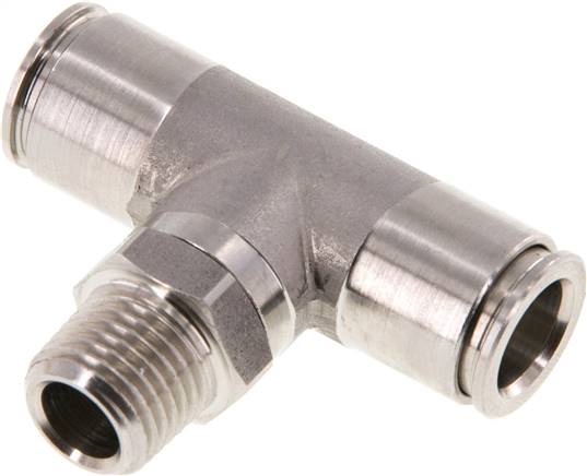 T-Steckanschluss R 1/4"-10mm, IQS-Edelstahl