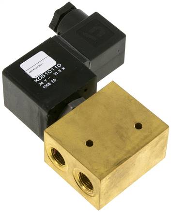 3/2-Wege Vakuumventil (NC), G 1/4", -0,9 bis 8bar, 24 V=