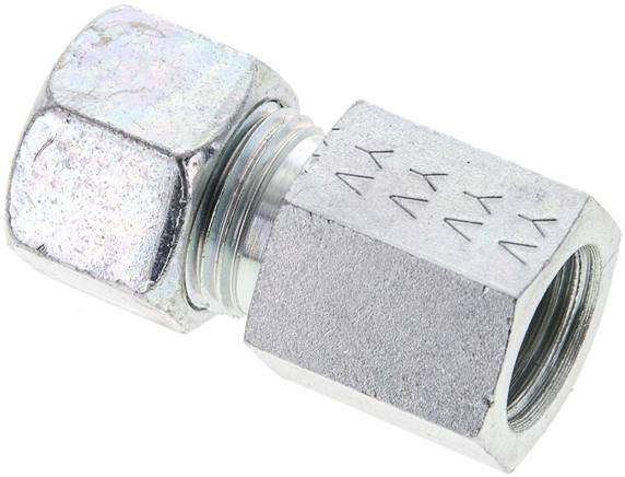 Aufschraub-Schneidringverschr. M 16x1,5-12 L (M18x1,5), Stahl verzinkt