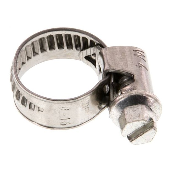 Fascetta stringitubo da 9 mm 8 - 16 mm, 1.4301 (W4) (NORMA)