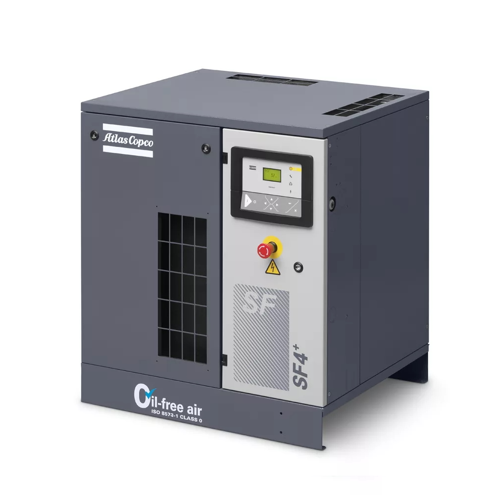 Compressore scroll Atlas Copco SF 4+ FF - 10 bar, incluso essiccatore a refrigerazione