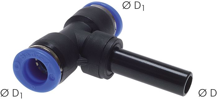T-Steckanschluss 12mm Steckn./Schlauch, IQS-Standard