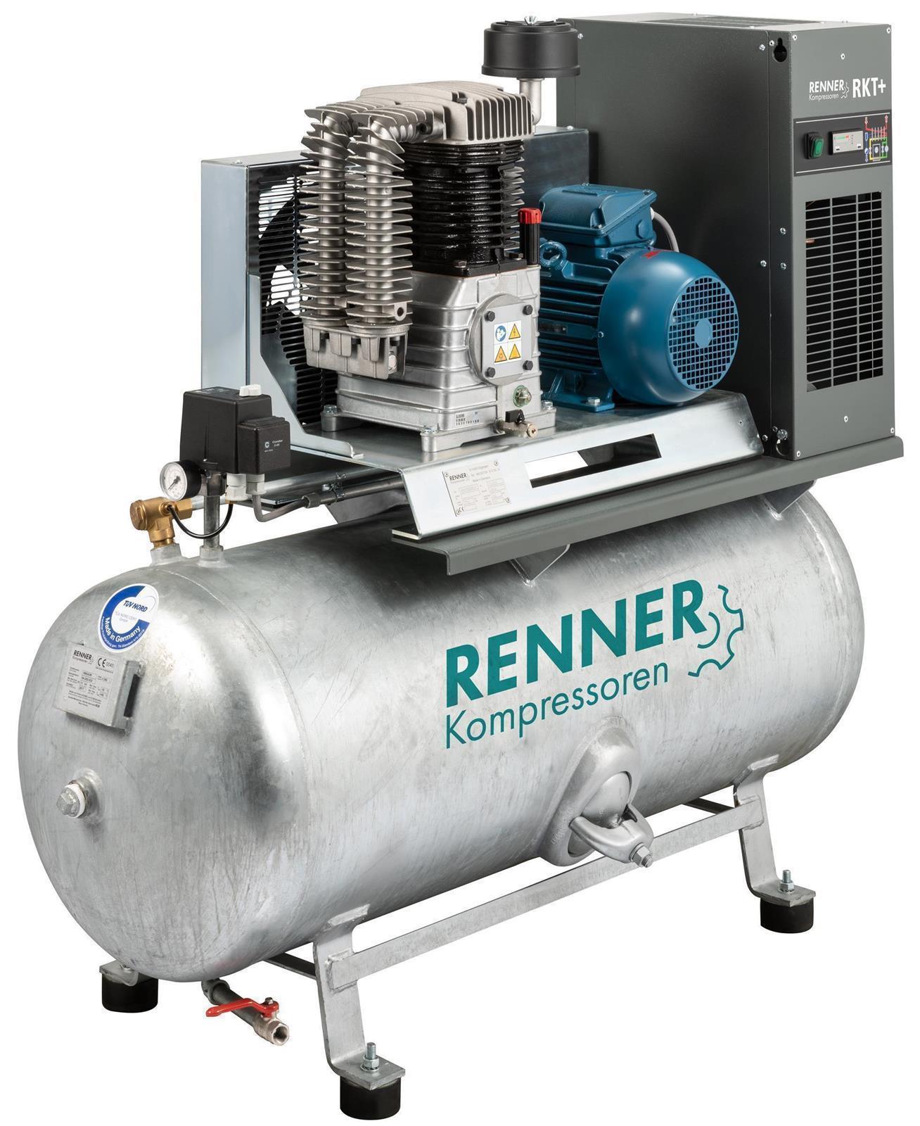 RENNER RIKO H 700/500 KT Industrie-Kolbenkompressor 15 bar - verzinkter Behälter, Kältetrockner